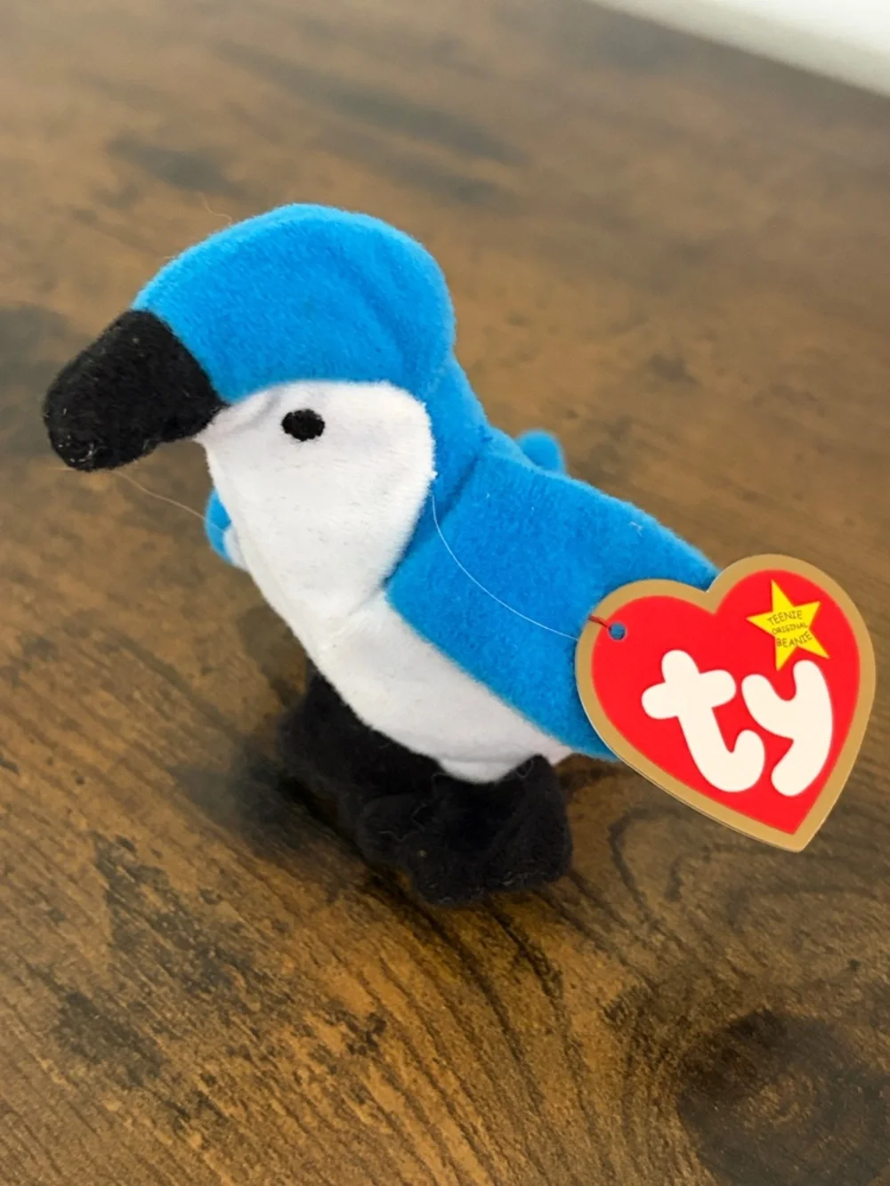 Vintage 1999 McDonald's Ty Rocket the Blue‎ Jay Plush #5 In Package Teeny